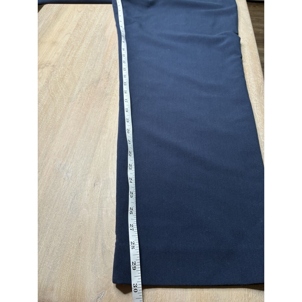Abercrombie Sloane Tailored Wide Leg Trousers in Navy Size 33 - Picture 7 of 8